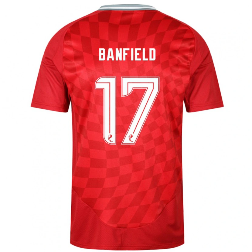 Danxen Kinder Keeley Banfield #17 Rot Heimtrikot Trikot 2024/25 T-Shirt Schweiz