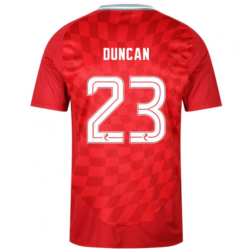 Danxen Kinder Ryan Duncan #23 Rot Heimtrikot Trikot 2024/25 T-Shirt Schweiz