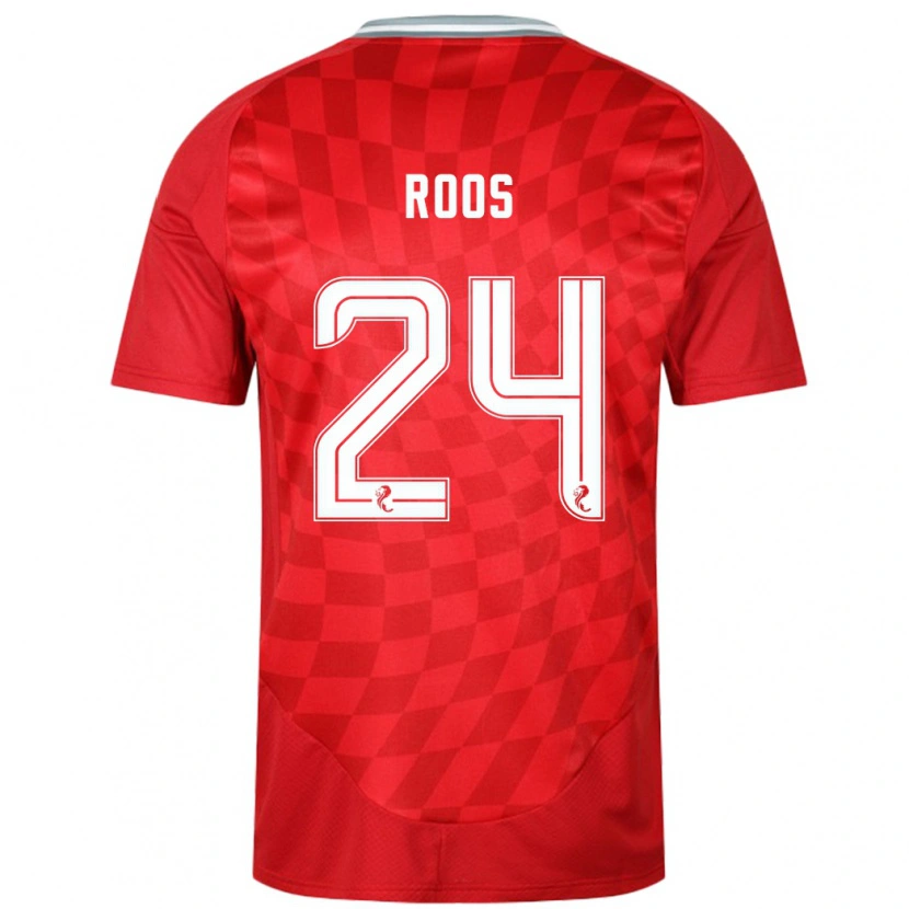 Danxen Kinder Kelle Roos #24 Rot Heimtrikot Trikot 2024/25 T-Shirt Schweiz