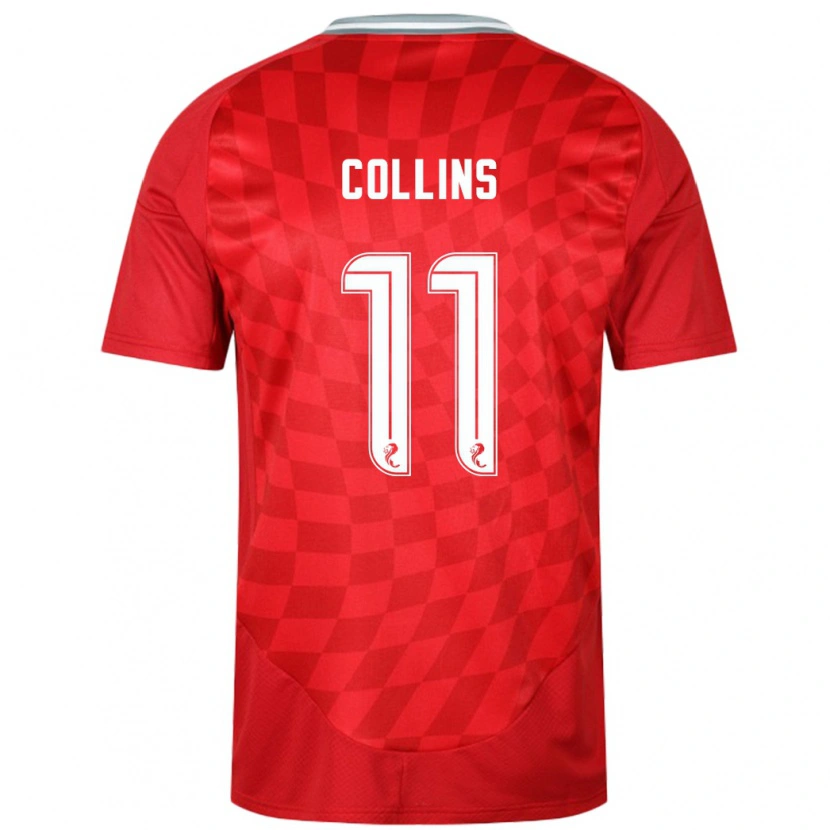 Danxen Kinder Bailley Collins #11 Rot Heimtrikot Trikot 2024/25 T-Shirt Schweiz