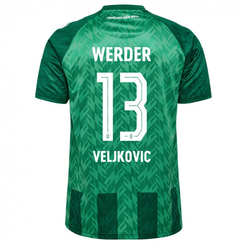 Danxen Kinder Milos Veljkovic #13 Grün Heimtrikot Trikot 2024/25 T-Shirt Schweiz