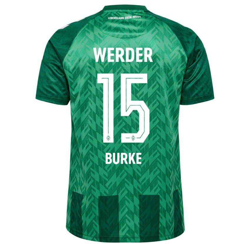 Danxen Kinder Oliver Burke #15 Grün Heimtrikot Trikot 2024/25 T-Shirt Schweiz