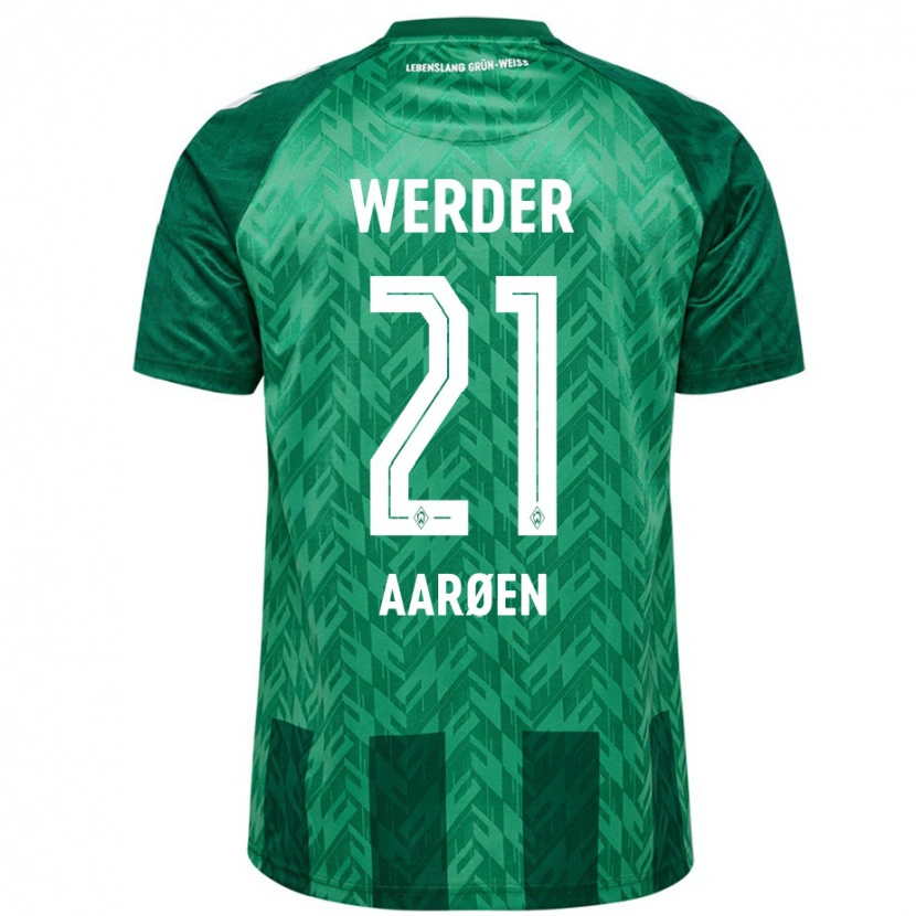 Danxen Kinder Isak Hansen-Aarøen #21 Grün Heimtrikot Trikot 2024/25 T-Shirt Schweiz