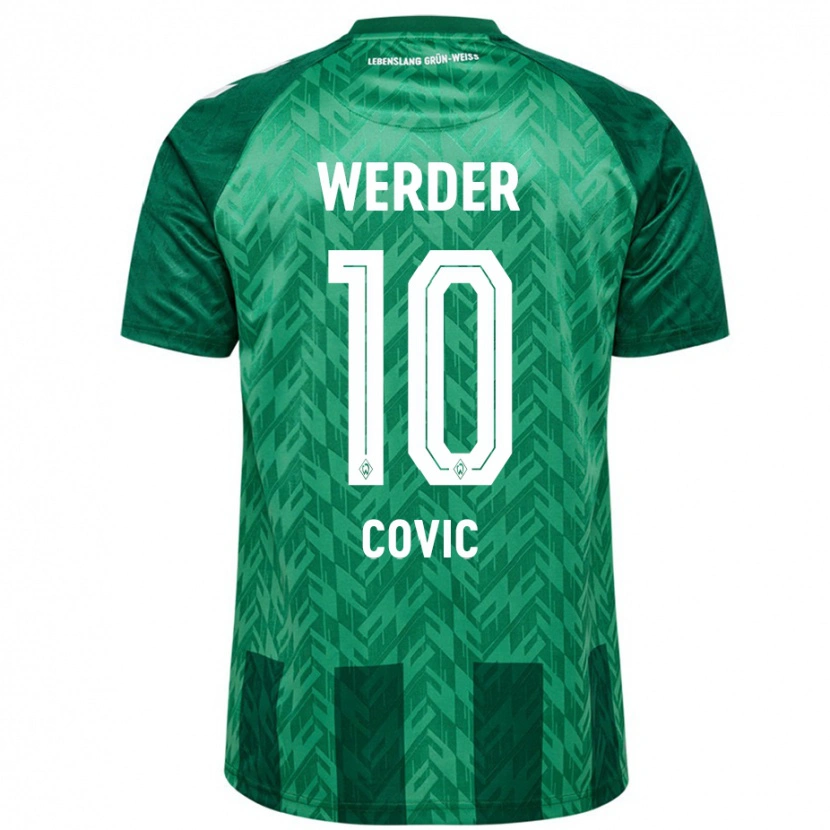 Danxen Kinder Patrice Covic #10 Grün Heimtrikot Trikot 2024/25 T-Shirt Schweiz