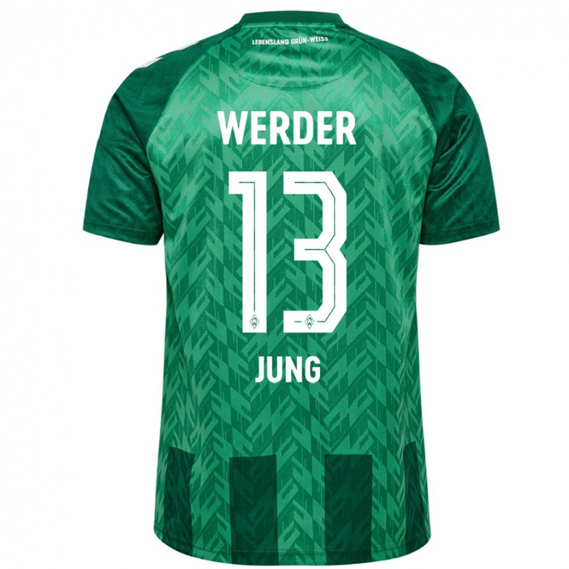 Danxen Kinder Seong-Hyeon Jung #13 Grün Heimtrikot Trikot 2024/25 T-Shirt Schweiz