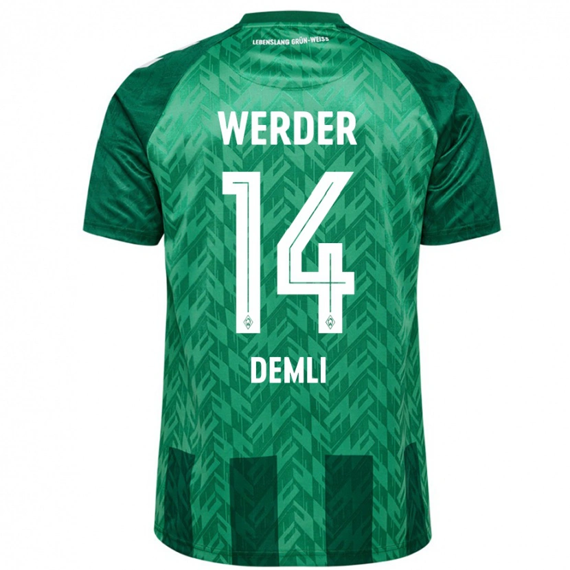 Danxen Kinder Rezan Demli #14 Grün Heimtrikot Trikot 2024/25 T-Shirt Schweiz