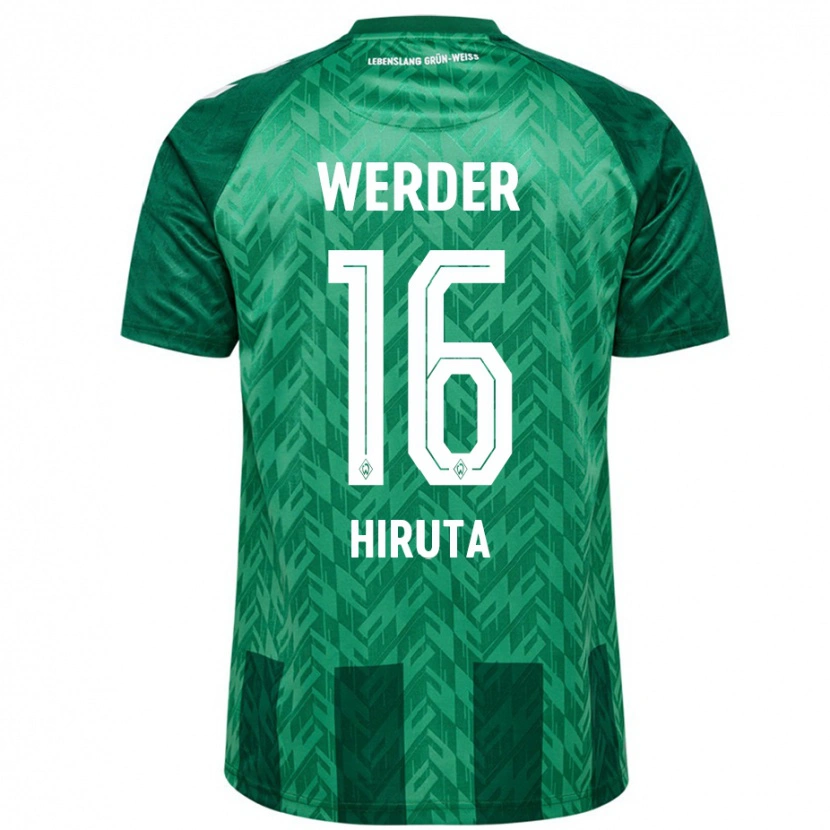 Danxen Kinder Ikumi Hiruta #16 Grün Heimtrikot Trikot 2024/25 T-Shirt Schweiz