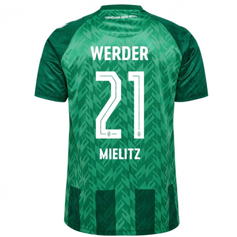 Danxen Kinder Sebastian Mielitz #21 Grün Heimtrikot Trikot 2024/25 T-Shirt Schweiz