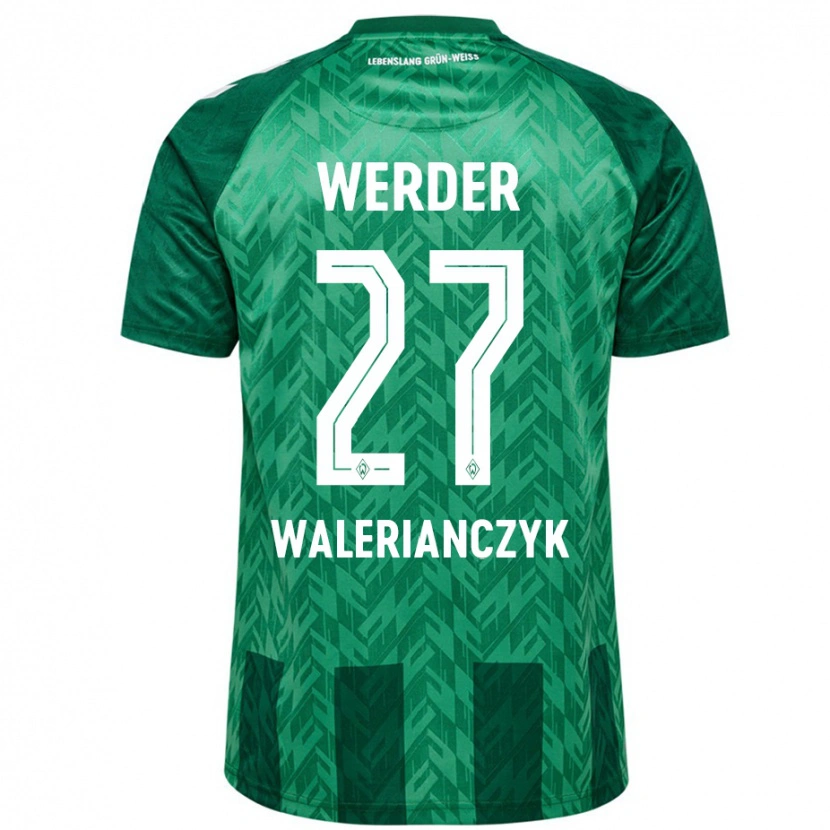 Danxen Kinder Dennis Walerianczyk #27 Grün Heimtrikot Trikot 2024/25 T-Shirt Schweiz