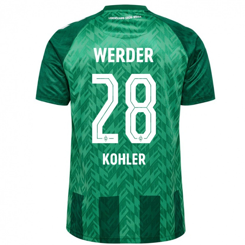 Danxen Kinder Ethan Kohler #28 Grün Heimtrikot Trikot 2024/25 T-Shirt Schweiz