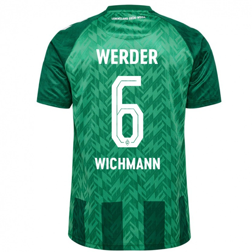 Danxen Kinder Reena Wichmann #6 Grün Heimtrikot Trikot 2024/25 T-Shirt Schweiz