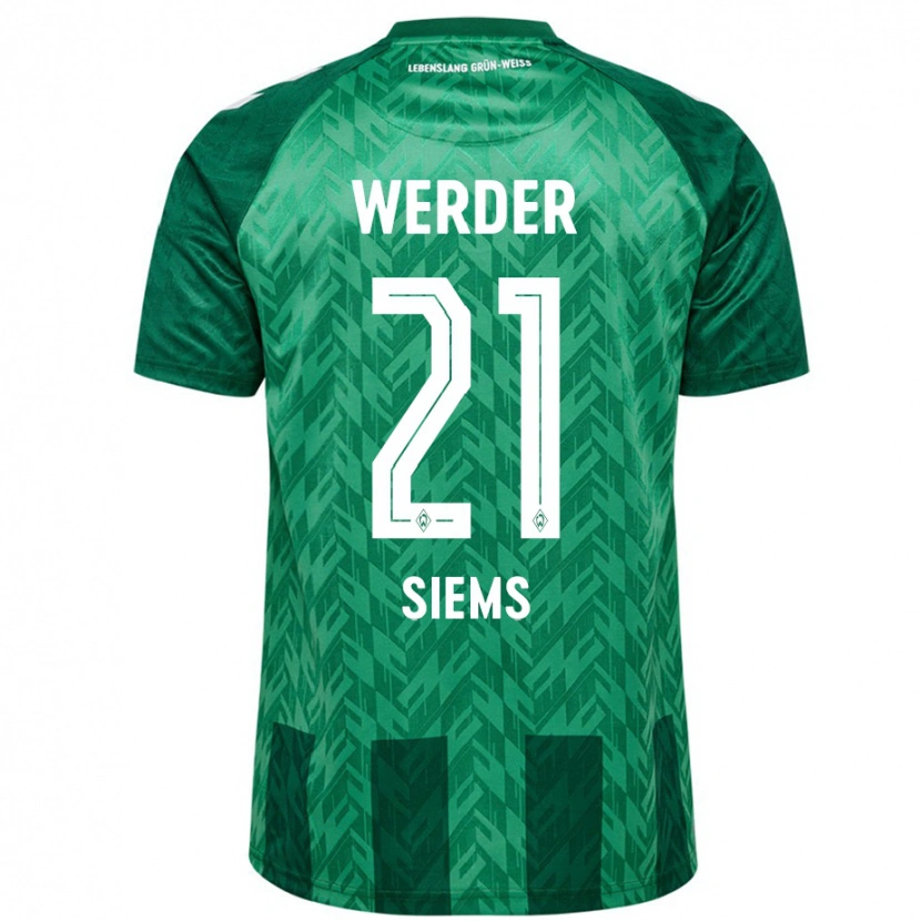 Danxen Kinder Caroline Siems #21 Grün Heimtrikot Trikot 2024/25 T-Shirt Schweiz