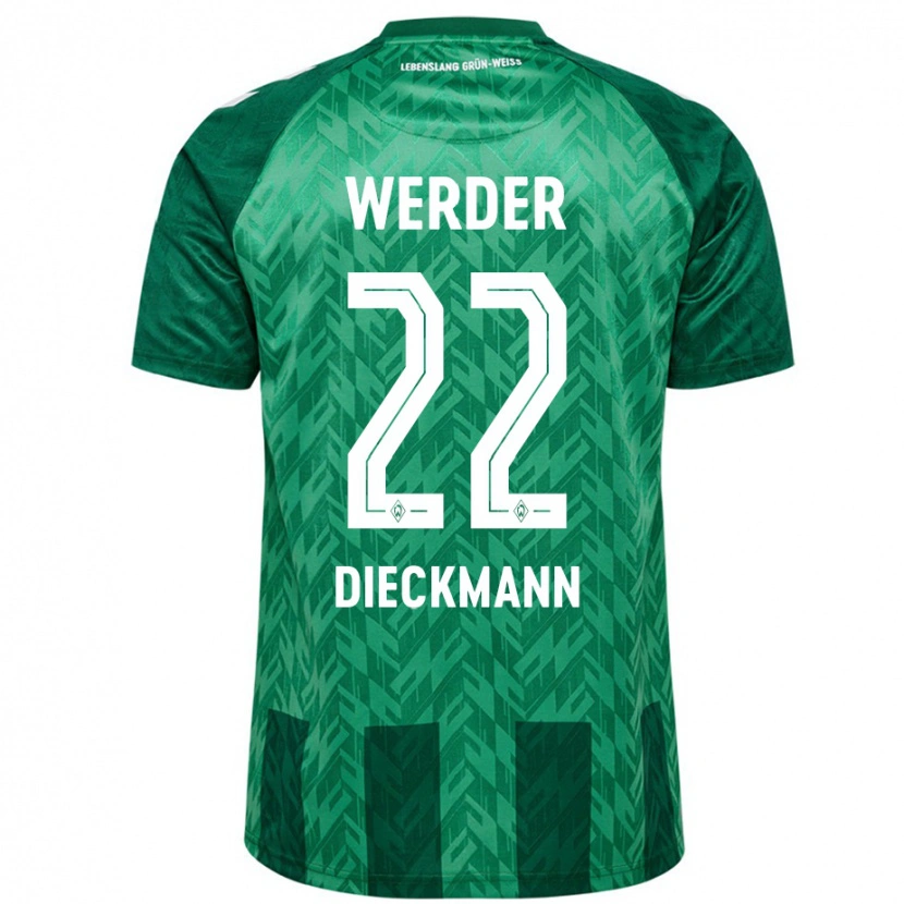 Danxen Kinder Rieke Dieckmann #22 Grün Heimtrikot Trikot 2024/25 T-Shirt Schweiz