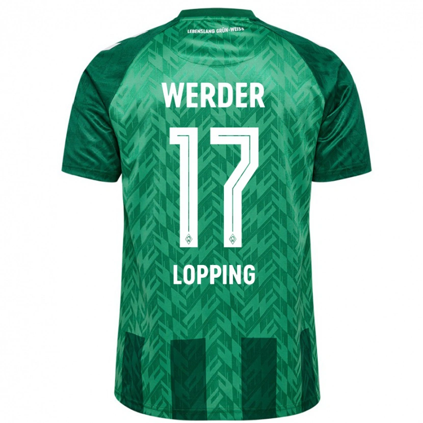 Danxen Kinder Jakob Löpping #17 Grün Heimtrikot Trikot 2024/25 T-Shirt Schweiz