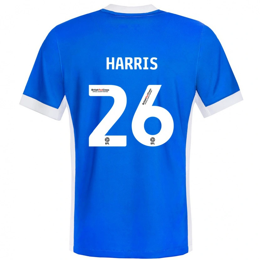 Danxen Kinder Luke Harris #26 Blau Weiß Heimtrikot Trikot 2024/25 T-Shirt Schweiz