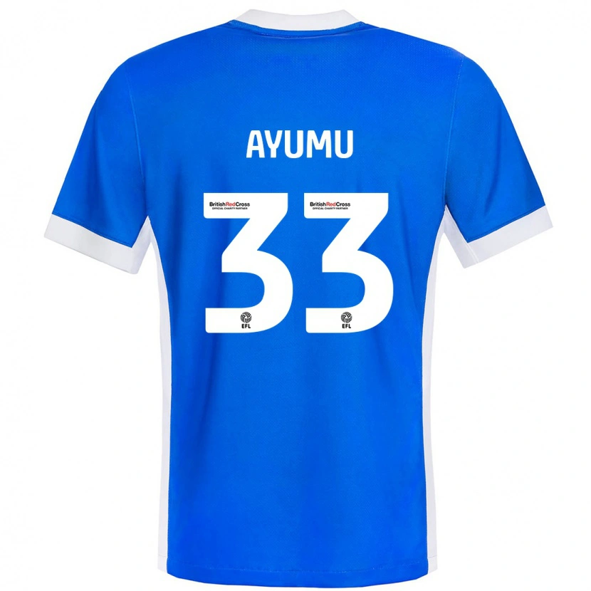 Danxen Kinder Ayumu Yokoyama #33 Blau Weiß Heimtrikot Trikot 2024/25 T-Shirt Schweiz