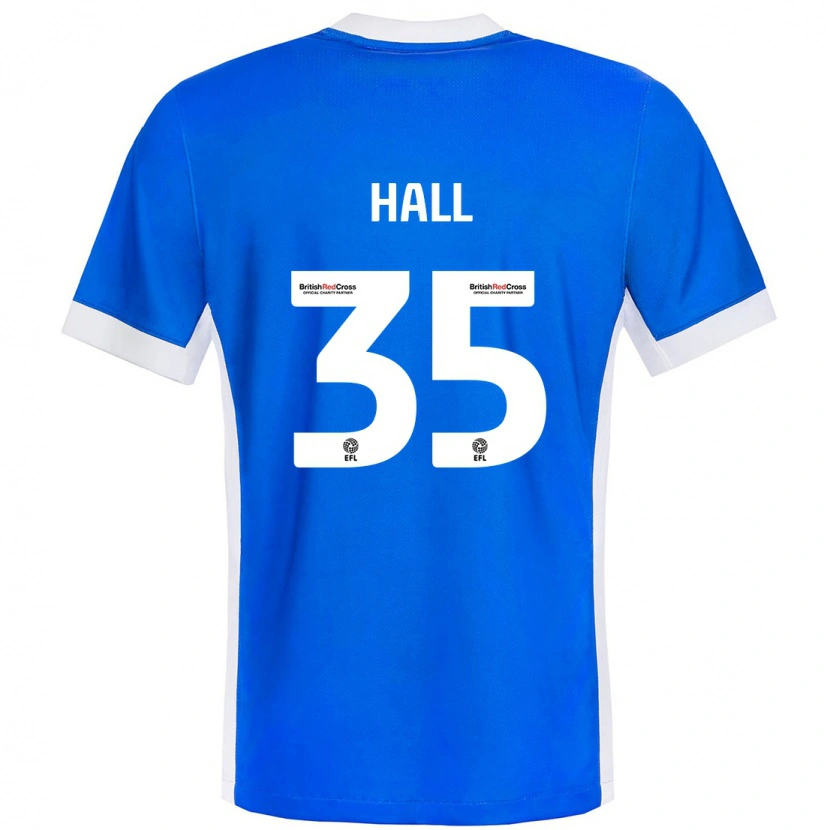 Danxen Kinder George Hall #35 Blau Weiß Heimtrikot Trikot 2024/25 T-Shirt Schweiz