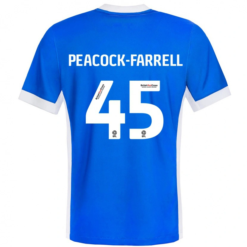 Danxen Kinder Bailey Peacock-Farrell #45 Blau Weiß Heimtrikot Trikot 2024/25 T-Shirt Schweiz