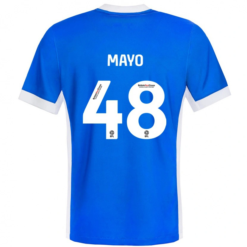 Danxen Kinder Bradley Mayo #48 Blau Weiß Heimtrikot Trikot 2024/25 T-Shirt Schweiz