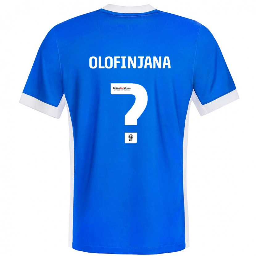 Danxen Kinder Femi Olofinjana #0 Blau Weiß Heimtrikot Trikot 2024/25 T-Shirt Schweiz