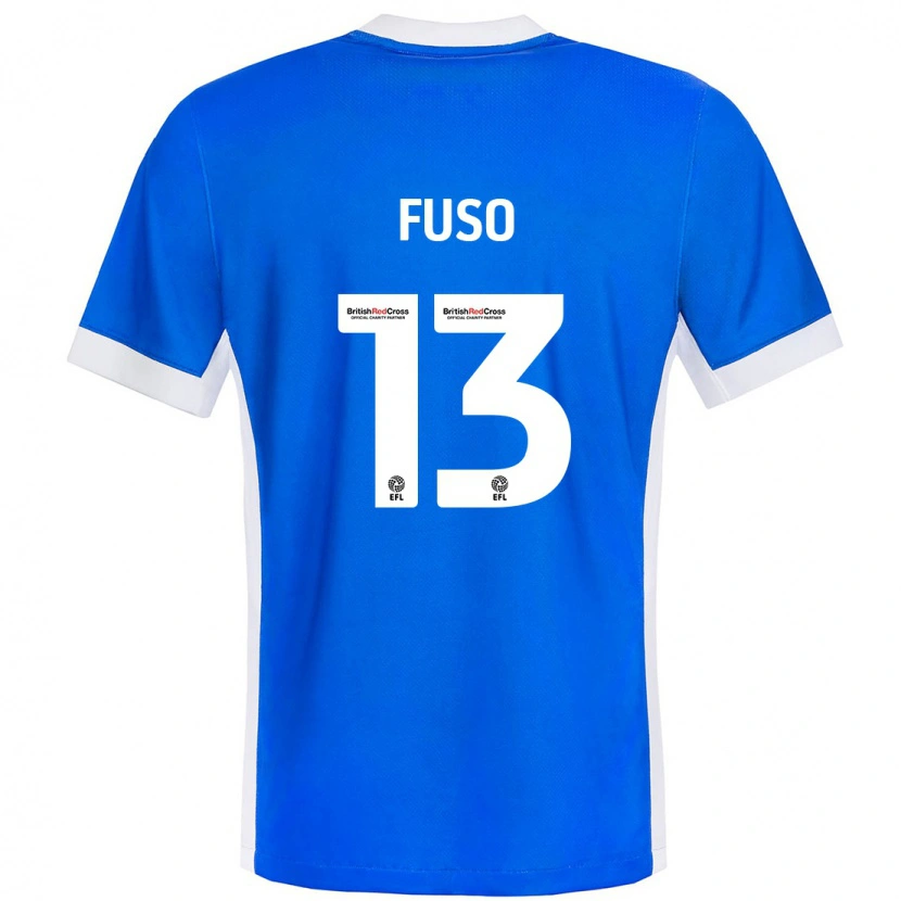 Danxen Kinder Ivana Fuso #13 Blau Weiß Heimtrikot Trikot 2024/25 T-Shirt Schweiz