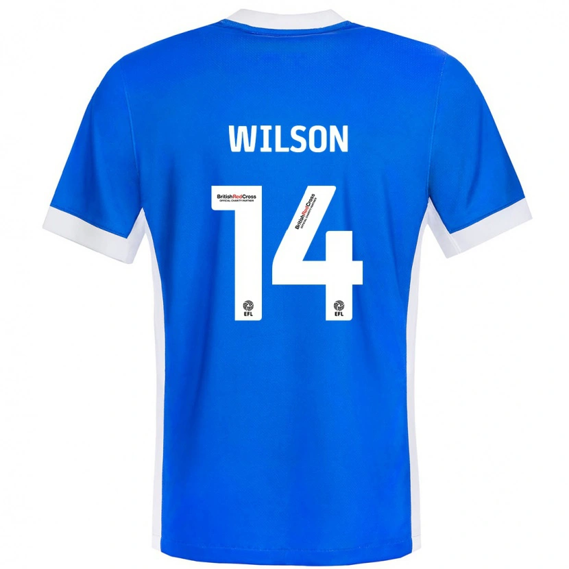 Danxen Kinder Siobhan Wilson #14 Blau Weiß Heimtrikot Trikot 2024/25 T-Shirt Schweiz