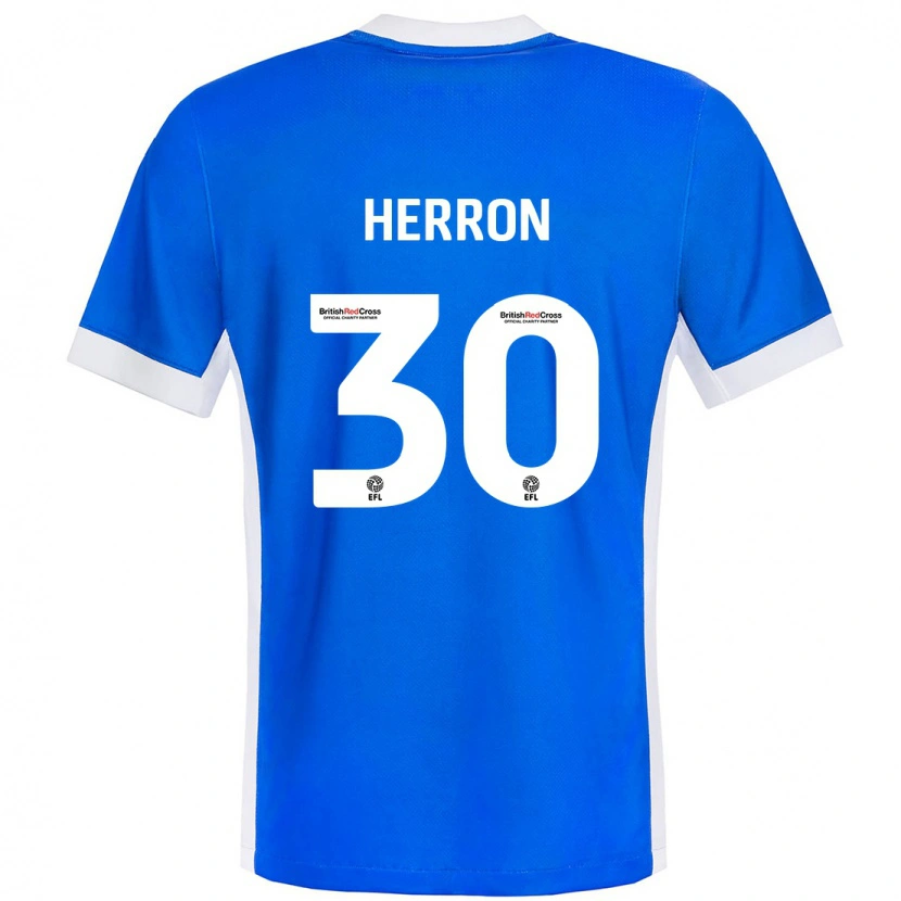 Danxen Kinder Neve Herron #30 Blau Weiß Heimtrikot Trikot 2024/25 T-Shirt Schweiz