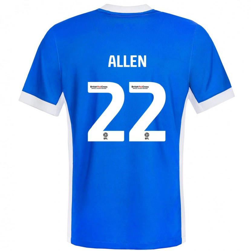 Danxen Kinder Remi Allen #22 Blau Weiß Heimtrikot Trikot 2024/25 T-Shirt Schweiz