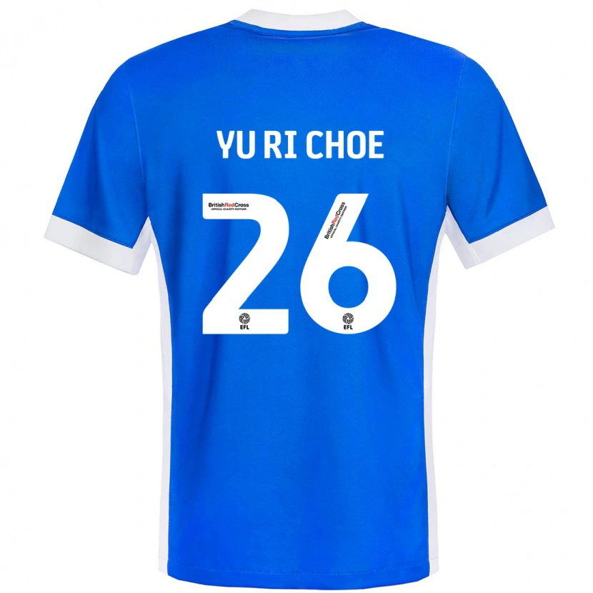 Danxen Kinder Yu-Ri Choe #26 Blau Weiß Heimtrikot Trikot 2024/25 T-Shirt Schweiz