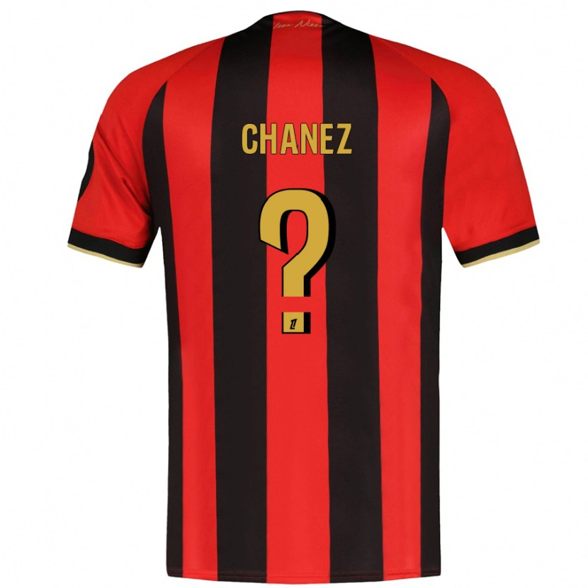 Danxen Kinder Rafael Chanez #0 Rot Schwarz Heimtrikot Trikot 2024/25 T-Shirt Schweiz