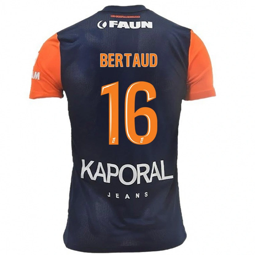 Danxen Kinder Dimitry Bertaud #16 Marineblau Orange Heimtrikot Trikot 2024/25 T-Shirt Schweiz