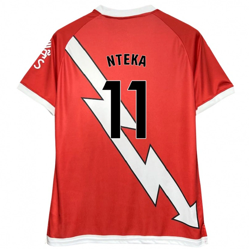 Danxen Kinder Randy Nteka #11 Weiß Rot Heimtrikot Trikot 2024/25 T-Shirt Schweiz