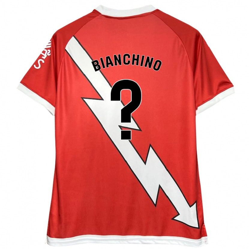 Danxen Kinder Nicolò Bianchino #0 Weiß Rot Heimtrikot Trikot 2024/25 T-Shirt Schweiz