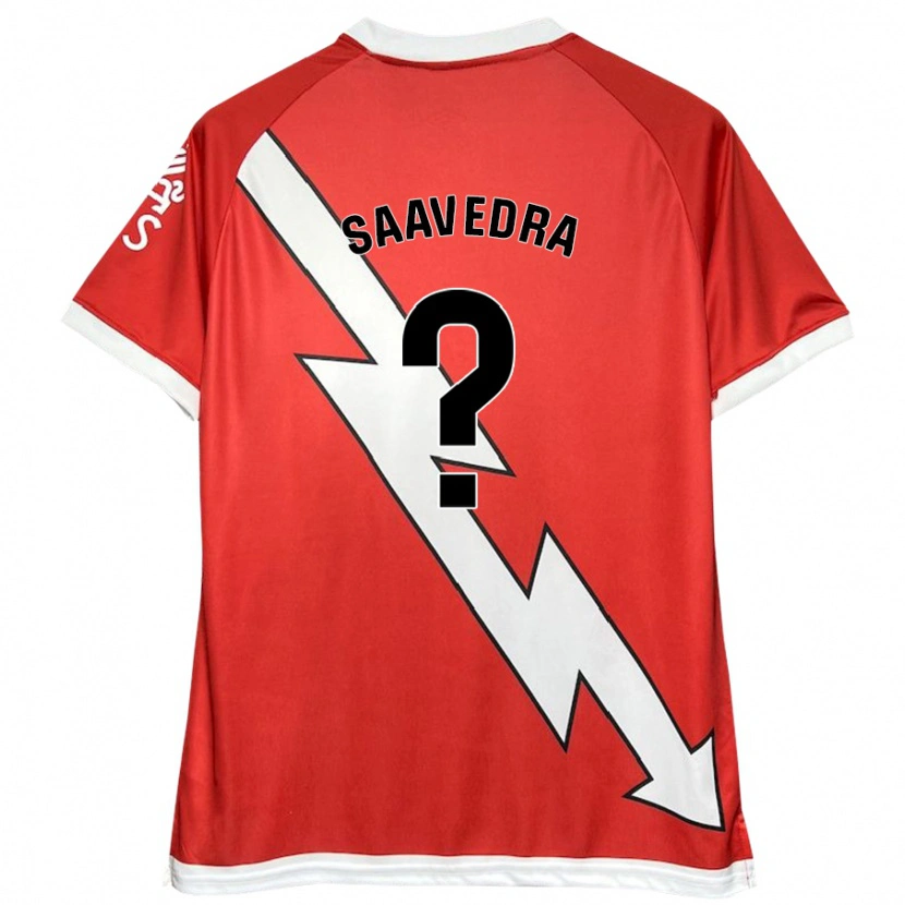 Danxen Kinder David Saavedra #0 Weiß Rot Heimtrikot Trikot 2024/25 T-Shirt Schweiz