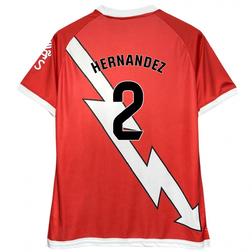 Danxen Kinder Marco Hernández #2 Weiß Rot Heimtrikot Trikot 2024/25 T-Shirt Schweiz