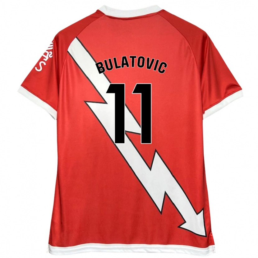 Danxen Kinder Slađana Bulatović #11 Weiß Rot Heimtrikot Trikot 2024/25 T-Shirt Schweiz