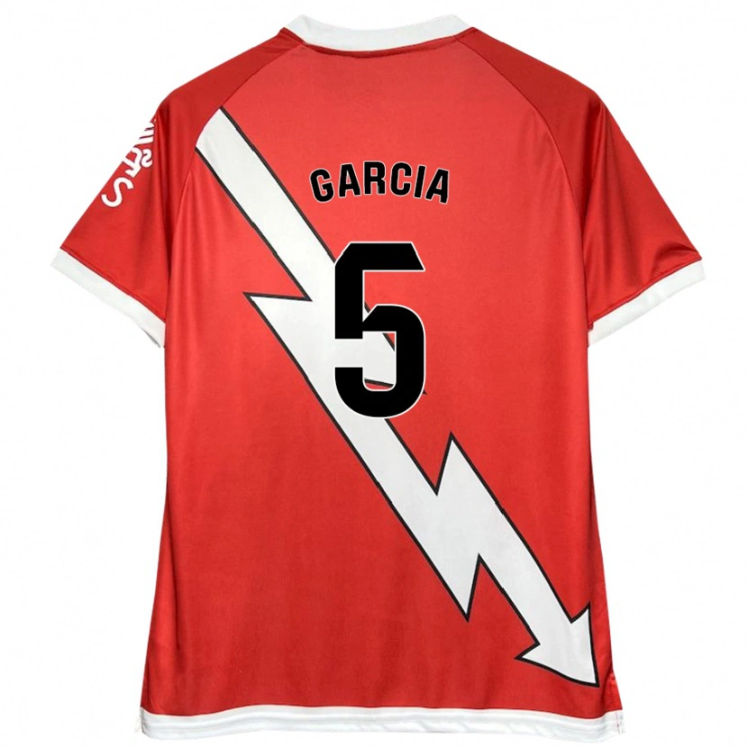 Danxen Kinder Miguel García #5 Weiß Rot Heimtrikot Trikot 2024/25 T-Shirt Schweiz