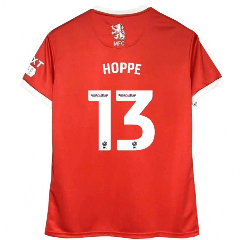 Danxen Kinder Matthew Hoppe #13 Rot Weiß Heimtrikot Trikot 2024/25 T-Shirt Schweiz