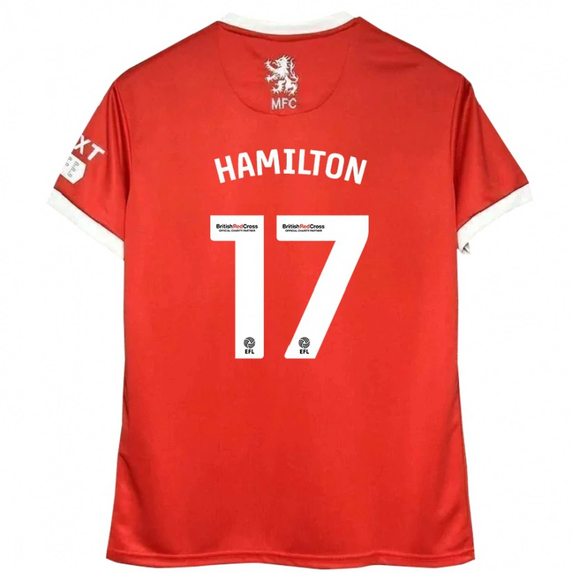 Danxen Kinder Micah Hamilton #17 Rot Weiß Heimtrikot Trikot 2024/25 T-Shirt Schweiz