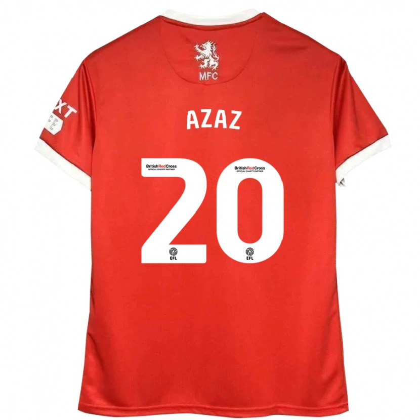 Danxen Kinder Finn Azaz #20 Rot Weiß Heimtrikot Trikot 2024/25 T-Shirt Schweiz