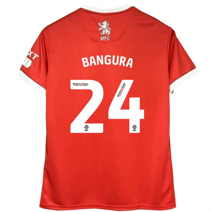 Danxen Kinder Alex Bangura #24 Rot Weiß Heimtrikot Trikot 2024/25 T-Shirt Schweiz