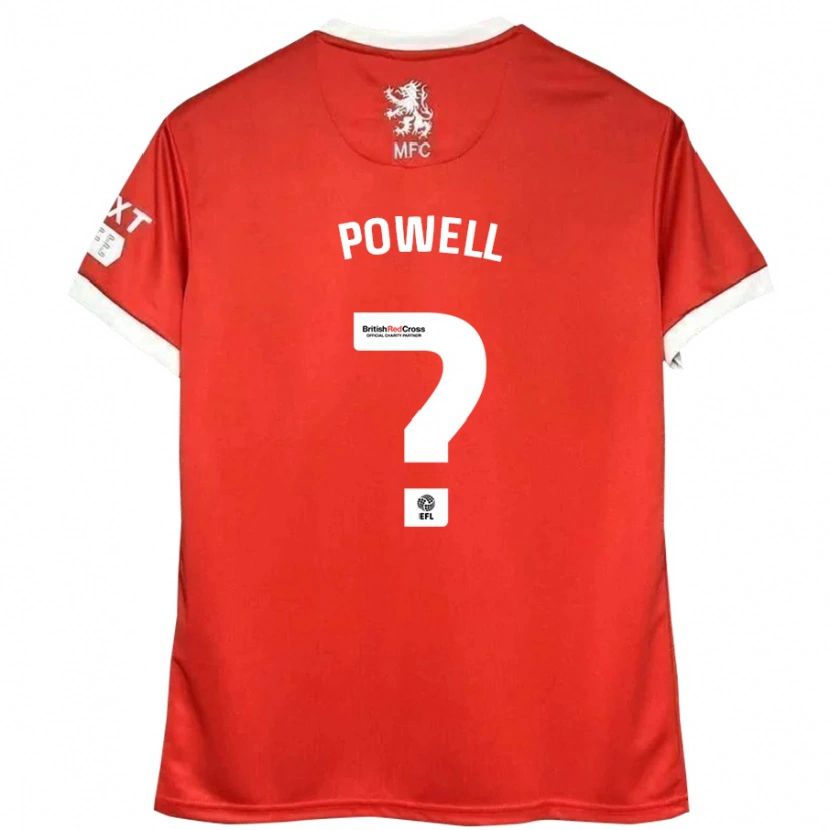 Danxen Kinder Rio Patterson-Powell #0 Rot Weiß Heimtrikot Trikot 2024/25 T-Shirt Schweiz