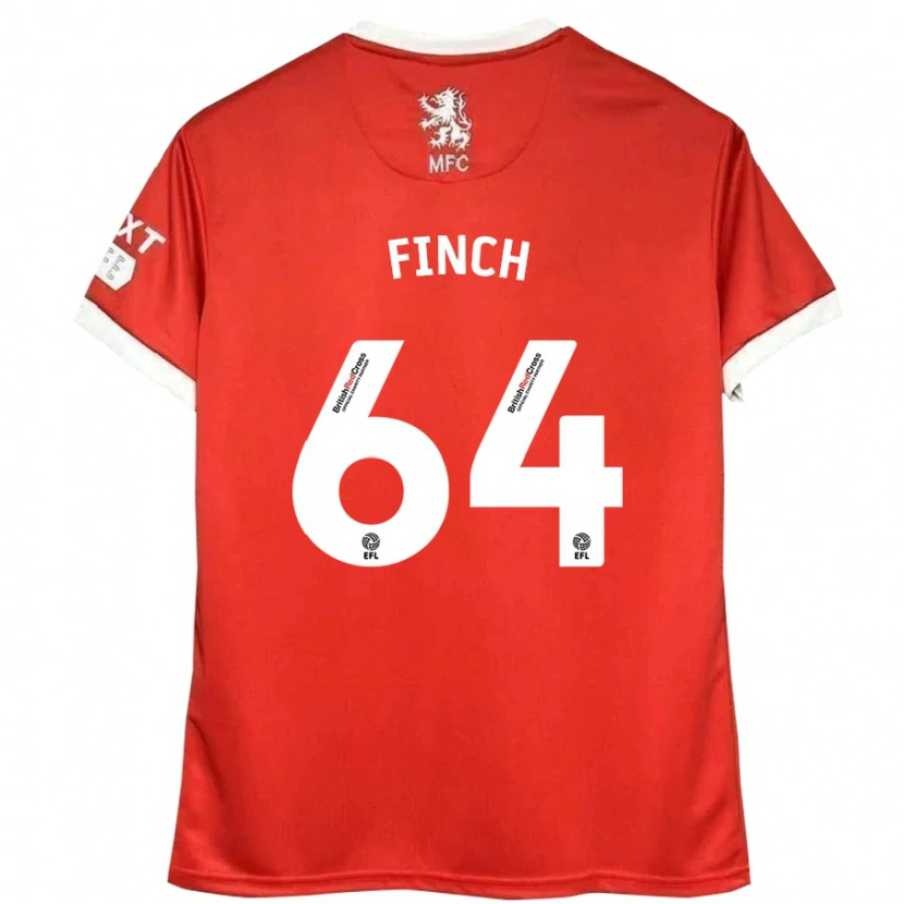 Danxen Kinder Sonny Finch #64 Rot Weiß Heimtrikot Trikot 2024/25 T-Shirt Schweiz