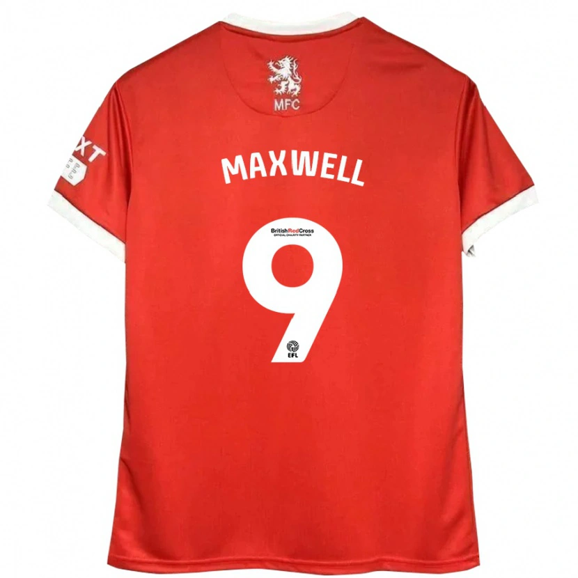 Danxen Kinder Armani Maxwell #9 Rot Weiß Heimtrikot Trikot 2024/25 T-Shirt Schweiz