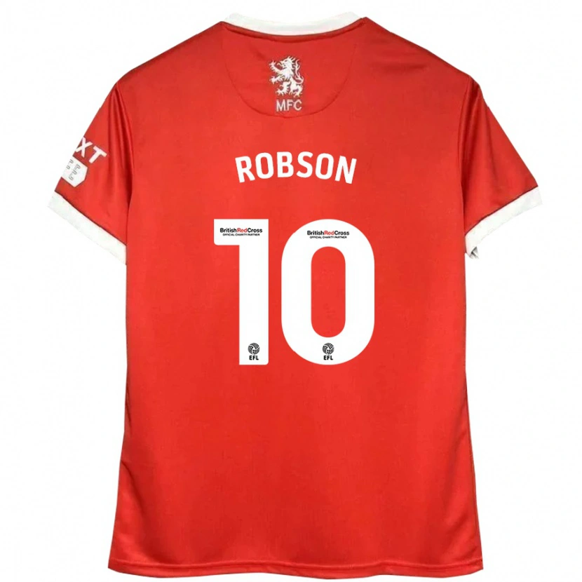 Danxen Kinder Lauren Robson #10 Rot Weiß Heimtrikot Trikot 2024/25 T-Shirt Schweiz