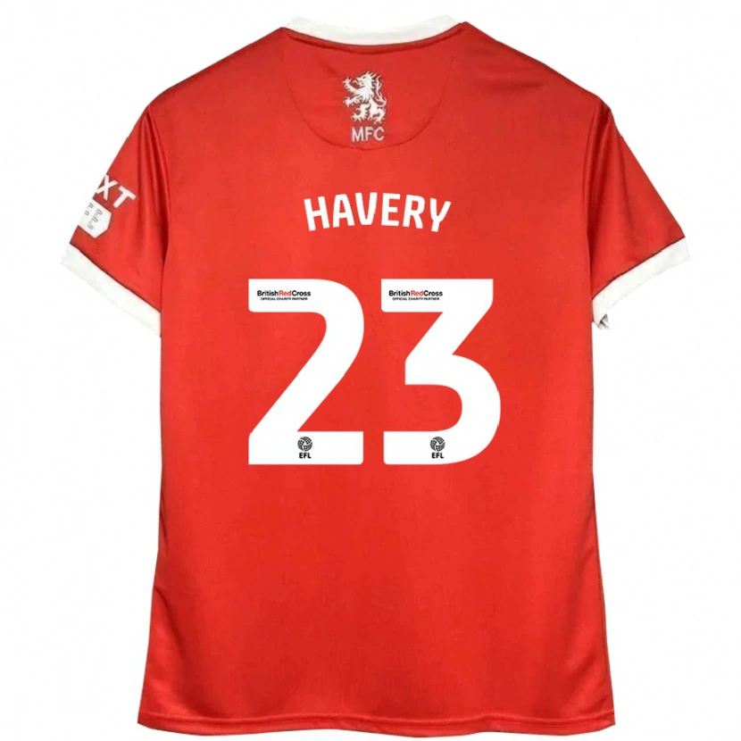 Danxen Kinder Nicole Havery #23 Rot Weiß Heimtrikot Trikot 2024/25 T-Shirt Schweiz