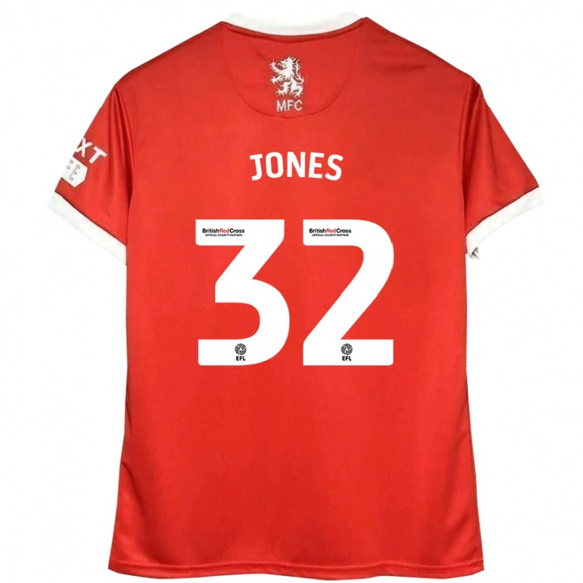 Danxen Kinder Jamie Jones #32 Rot Weiß Heimtrikot Trikot 2024/25 T-Shirt Schweiz