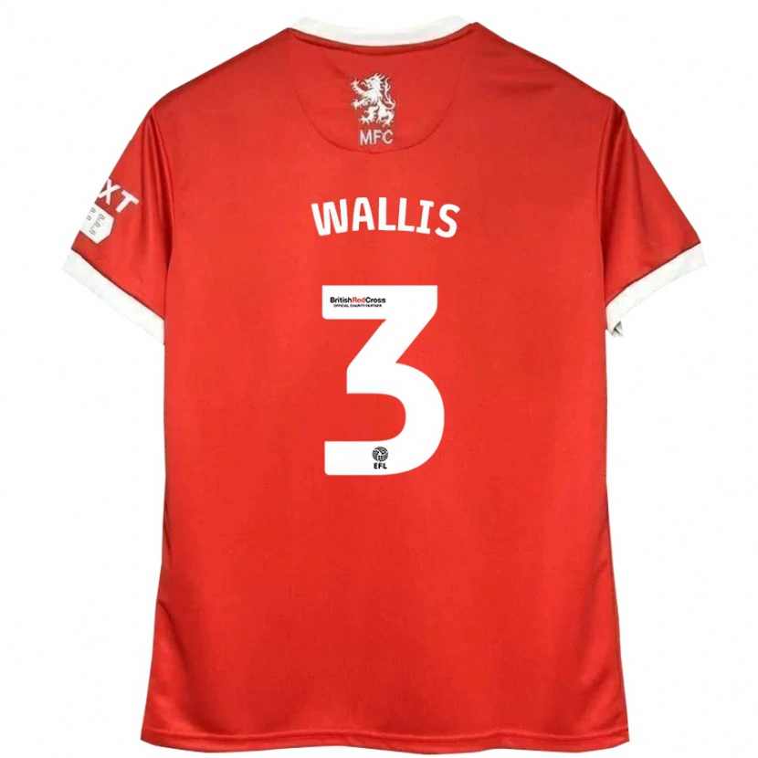 Danxen Kinder Emma Wallis #3 Rot Weiß Heimtrikot Trikot 2024/25 T-Shirt Schweiz