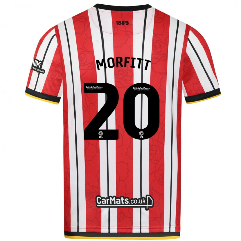 Danxen Kinder Izzy Morfitt #20 Rot Weiße Streifen Heimtrikot Trikot 2024/25 T-Shirt Schweiz