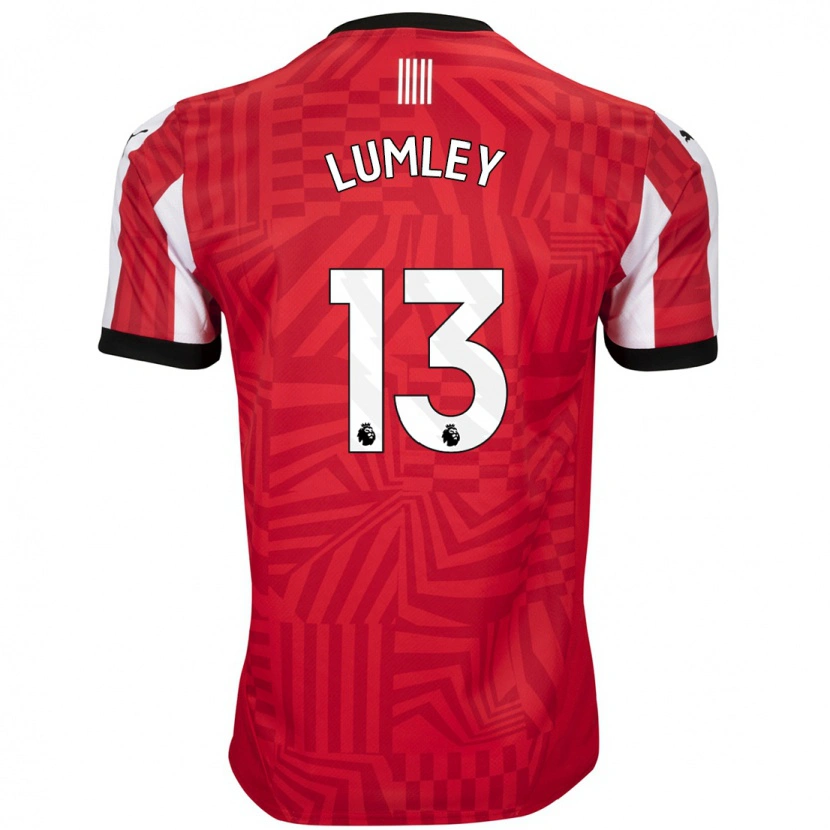 Danxen Kinder Joe Lumley #13 Rot Weiß Heimtrikot Trikot 2024/25 T-Shirt Schweiz